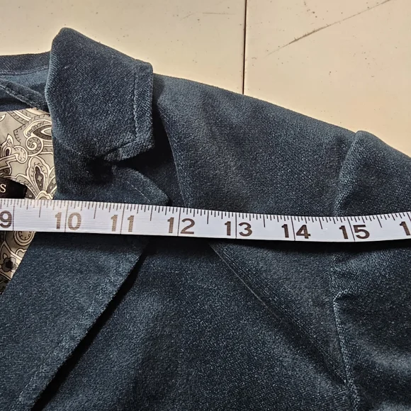 🍂SOLD🍂 Talbots Teal Blue One Button Blazer Jacket Lined 8P - Picture 12 of 15